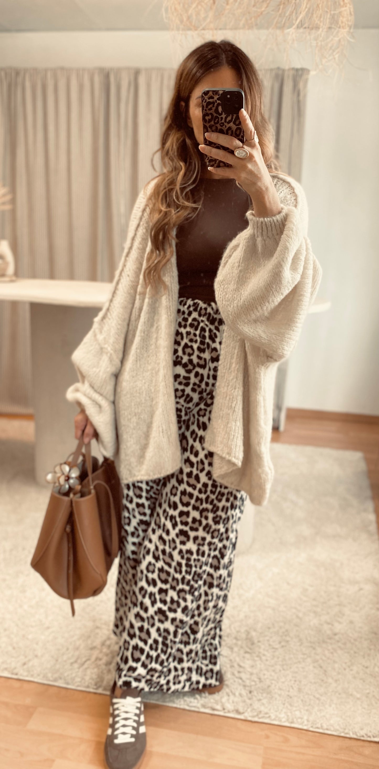 Pantalon léopard noir