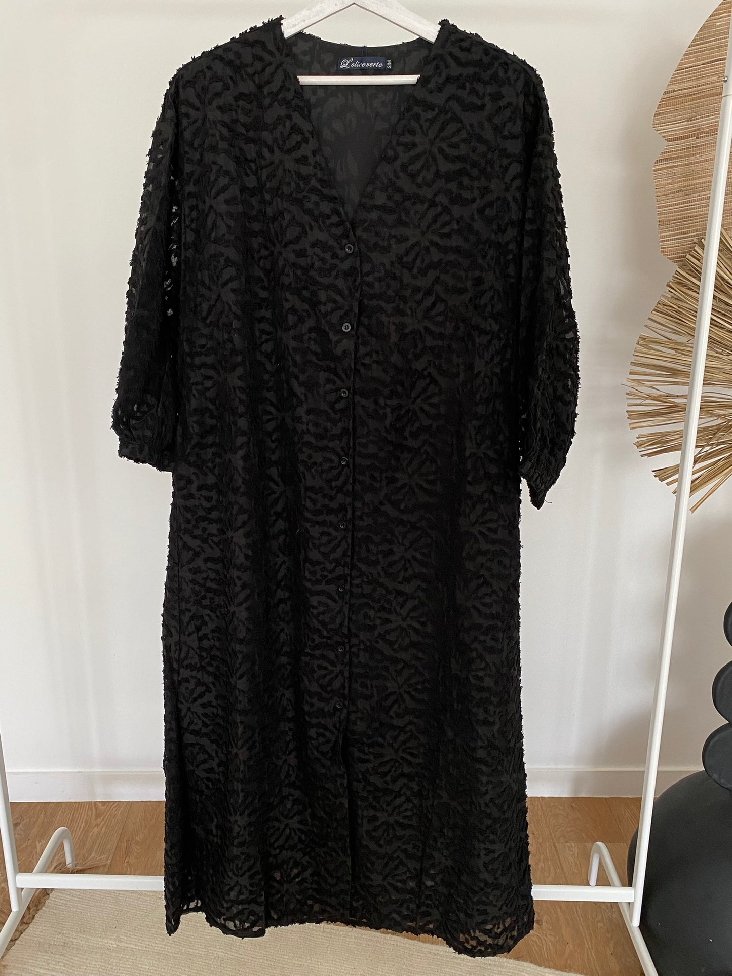 Robe Plumetis Noir