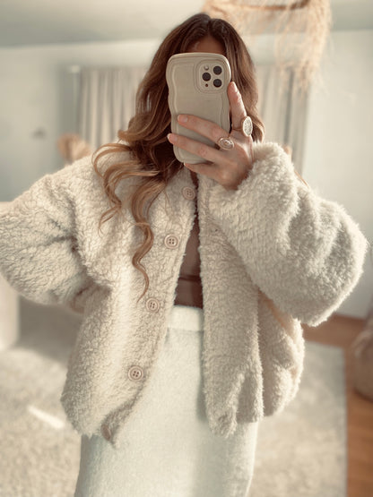 Bombers moumoute beige