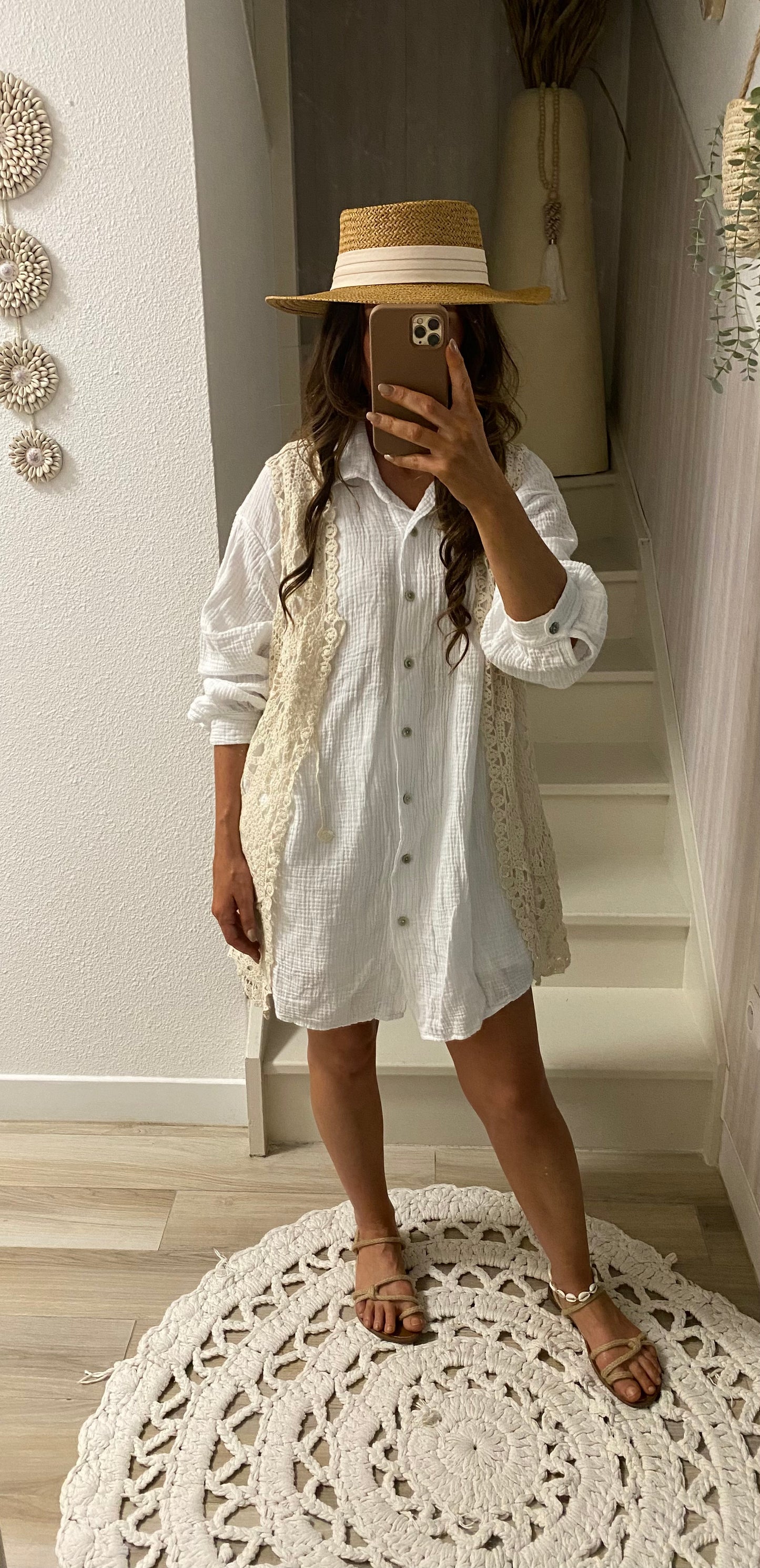 Chemise loose blanche