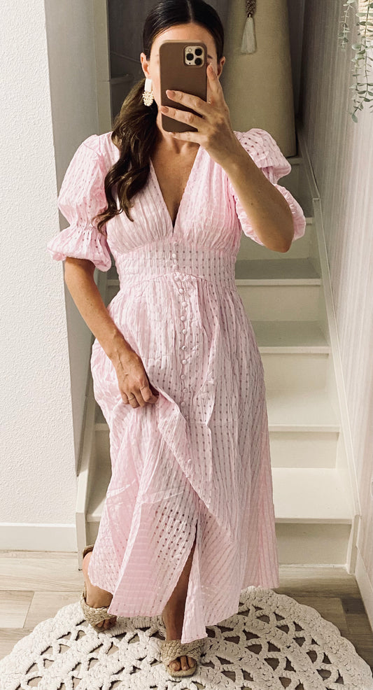 Robe vichy rose