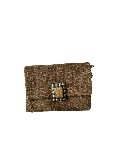 Pochette Unie Beige/Marron